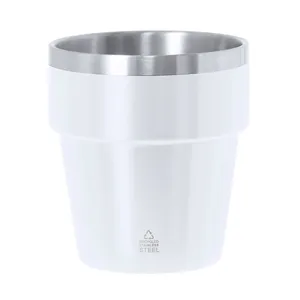 Bicchiere sostenibile in acciaio inossidabile di Mayden - Articoli per bevande ecologici riciclati - Product Image 1