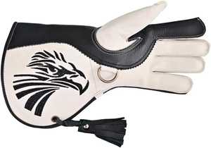 Guantes personalizables de cuero de doble capa con puño largo para el manejo de aves al aire libre que ofrecen servicios ODM y OEM - Product Image 4