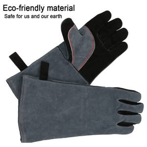 Gants de soudage en cuir de sécurité pour les mains de couleur noire et grise Gants ignifuges de qualité supérieure fabriqués au Pakistan par KEEM BROTHER - Product Image 6