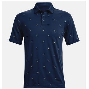 100% coton Polo T-shirt homme rayé Polo cou coton mélangé bleu T-Shirts - Product Image 5