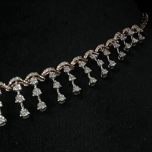 Ensemble collier en or 14K avec diamants naturels Bijoux de luxe élégants pour femmes - Product Image 4