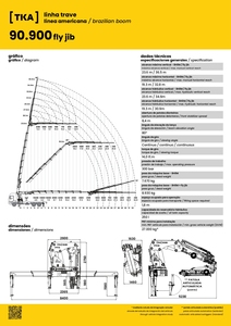 2 unités-Grue à flèche brésilienne TKA 90.900-Haute qualité, capacité de 20.300kg et portée verticale de 31.0m pour camions-PRIX SUR DEMANDE - Product Image 6