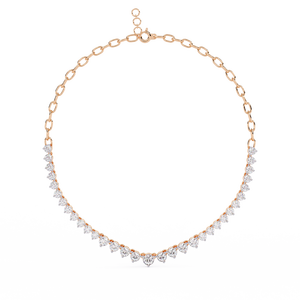 Collier en or 18 carats avec diamant cultivé en laboratoire pour femmes, magnifique accessoire - Product Image 2