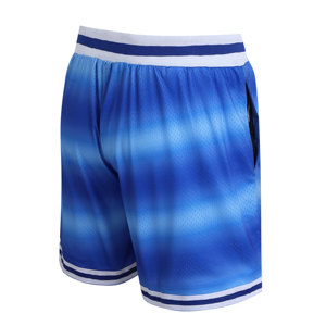 Shorts de sport pour hommes grande taille en Spandex et Polyester, respirants, à séchage rapide, anti-humidité, personnalisables, en maille, pour le basketball et la gym, vente en gros - Product Image 2
