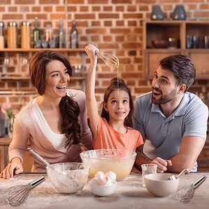 Batidor de huevos manual de acero inoxidable fabricante al por mayor mezclador de huevos manual batidor de huevos tortitas - Product Image 6