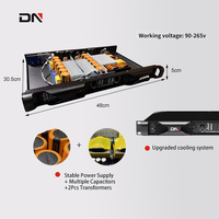 Amplificateur de classe D 1200w personnalisé Amplificateur de puissance haute efficacité et fidélité Amplificateur de salle de conférence à barre