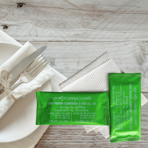 Toallitas húmedas hipoalergénicas impresas personalizadas, fáciles de llevar para viajes y uso diario, toallitas limpiadoras hechas en Vietnam - Product Image 2