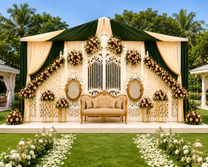 Dreamy Elegant Detachable <b>Wedding</b> Gate <b>Frame</b> Reception Stage Decor Customized Size Lightweight Manufacturer Exporter Wholesale - Product Image 6