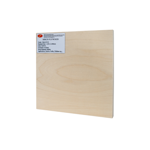 Vietnam Factory's Best Seller 18mm CC Grade Birch Plywood for Modern Bedroom Living Room High-Strength E0 Formaldehyde Reusable