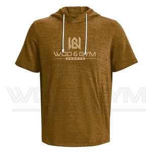 OEM ODM Custom Made <b>Men's</b> Cotton Street Thermal Sports Shirts <b>Hoodie</b> in Multiple Colors Short Sleeves Fashionable Sweatshirts - Product Image 1