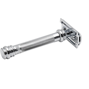 มีดโกนหนวด Kaamir Instruments สีดำด้าน รุ่นพรีเมียม สำหรับผู้ชาย ด้ามจับสแตนเลสกันลื่น ใบมีดเดี่ยวสแตนเลสอย่างดี - Product Image 4