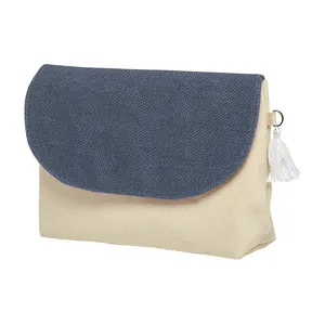 Borsa Clutch Astura Personalizzata in Cotone e Juta, Shopper Promozionale per Gadget - Product Image 1