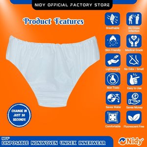 NIDY Unisex <b>Disposable</b> Soft Breathable <b>Panty</b> Underwear Hygienic for <b>Maternity</b> & Personal Care Use - Product Image 4
