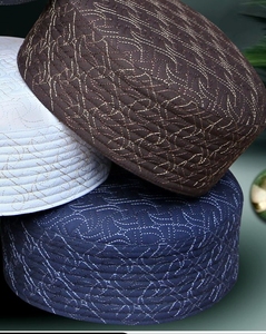 Chapeau Arkan Kufi personnalisé pour la prière: tissu en coton 100% polyester doux, parfaitement cousu pour le confort, avec étiquetage du logo en option - Product Image 4