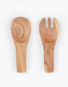 Vente chaude Outils de légumes Outils de forme de main Serveur de salade en bois Mains faciles à utiliser pour mélanger beaucoup d'articles de légumes de l'Inde - Product Image 4