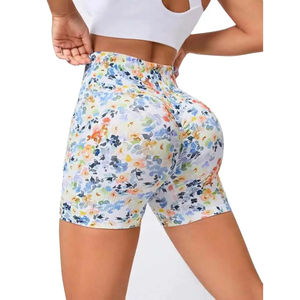 Pantalones cortos deportivos de Entrenamiento Personalizados 2024 para mujer, pantalones cortos transpirables para Fitness, gimnasio, Yoga, ropa deportiva transpirable de secado rápido, coloridos - Product Image 4