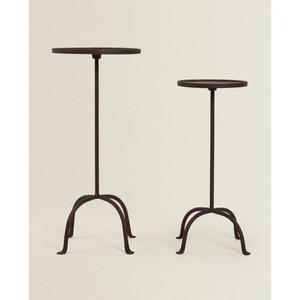 โต๊ะเหล็กด้านข้างกลางแจ้งพร้อมกระเบื้องโมเสคด้านบนและโครงเคลือบผงที่แข็งแรงสำหรับระเบียงสวนหรือการติดตั้งที่นั่งริมสระน้ำ - Product Image 4