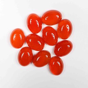 เครื่องประดับอัญมณีธรรมชาติสีแดงพลอยพลอยหลวมทรงรีเรียบ5กก. สำหรับทำจี้/สร้อยคออัญมณีขายส่ง - Product Image 2