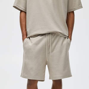 Transpirable personalizado nuevo verano hombres 2 piezas conjunto deportivo traje de manga corta Camiseta y pantalones cortos de dos piezas conjunto de pantalones cortos para hombres - Product Image 6