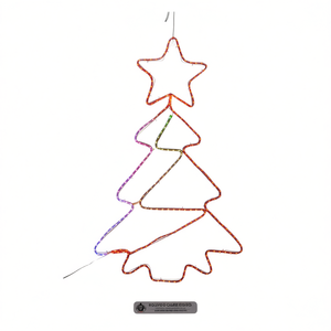 Luces LED Pre-Qu' Italia Light Tree Games 216 RGB IP44 D4090, 78 cm de Alto, 50 cm de Ancho, para Decoraciones Navideñas - Product Image 2
