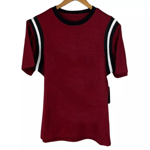 Camiseta de manga corta con cuello redondo rojo de diseño personalizado de calidad premium para unisex - Product Image 1