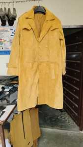 Abrigo largo de talla grande hecho a medida, chaqueta de cuero de grano superior holgada de longitud completa para hombre, logotipo de la mejor calidad en la parte delantera - Product Image 5