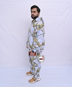 Venta al por mayor personalizado Realtree Camo Sudadera con capucha y pantalón conjunto de gran tamaño Drop Shoulder Joggers chándal transpirable Casual ropa de invierno - Product Image 2