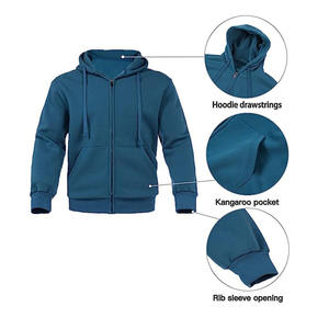 ชุดวอร์มสำหรับออกกำลังกายมีซิปสำหรับผู้ชายชุดวอร์มใส่สบายน้ำหนักเบาออกแบบโลโก้ได้ตามต้องการสำหรับฤดูหนาว - Product Image 3