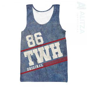 Camiseta sin mangas de gimnasio de comodidad Superior sin costuras transpirable tela de secado rápido entrenamientos casuales desgaste bordado tejido que absorbe la humedad - Product Image 5