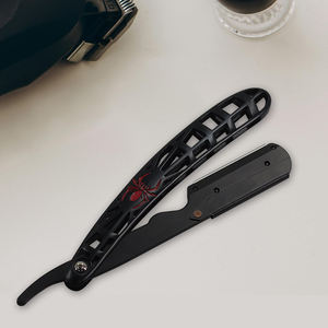 Straight Edge Razor With 100 Single Edge Blades Professional Barber Razor Cut Throat Shavette Straight Razor <b>Kit</b> <b>For</b> <b>Men</b> - Product Image 5