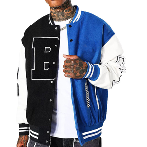 OEM Venta al por mayor Varsity Chaquetas Personalizado Bordado Chenille Parches Varsity Jacket Oversize College Baseball Jacket Para Hombre - Product Image 1