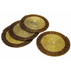 Posavasos de bambú hechos a mano, posavasos de mimbre de ratán - Product Image 5