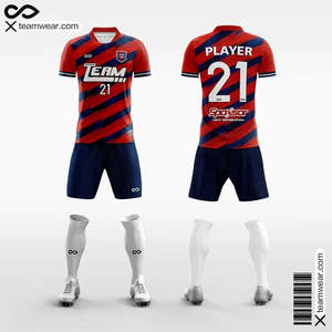 เสื้อฟุตบอลผู้ชายพิมพ์ลายแบบซับลิเมชั่นจากโรงงานโดยตรง พร้อมรับทำโลโก้ตามสั่ง - Product Image 3