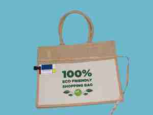 Bông túi đay Túi mockup cho món quà cho-phong cách vải làm vách ngăn Tote Shopper Mock-up cho các cửa hàng và các nhà bán lẻ - Product Image 3