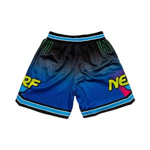 Pantalones cortos de malla con logotipo personalizado de buena calidad del proveedor al por mayor, pantalones cortos de motorista para hombre, pantalones cortos de gimnasio con cordón, poliéster sublimado, estampado en 3D - Product Image 2