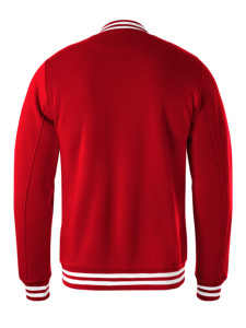 Custom Embroidery Men's Crew Neck Varsity <b>Jacket</b> Reversible <b>Heated</b> Winter Breathable Wool Liner Casual Streetwear - Product Image 2