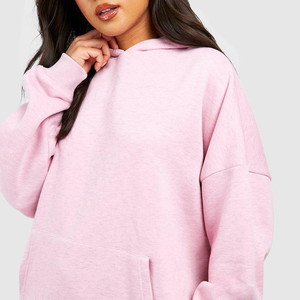 Conjunto deportivo de gimnasio de dos piezas de ajuste regular de talla grande de lana de algodón personalizado para mujer con logotipo impreso chándal deportivo de invierno - Product Image 6