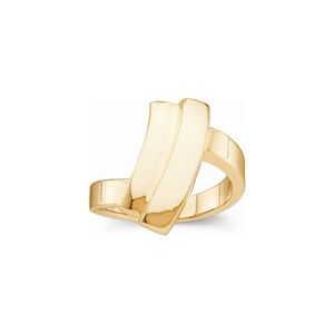 Stuller Fashion <b>Ring</b> 50508:100006P 14KW Moissanite Inlay Rose Gold and 18K Gold Plated Stainless Steel Gift - Product Image 1