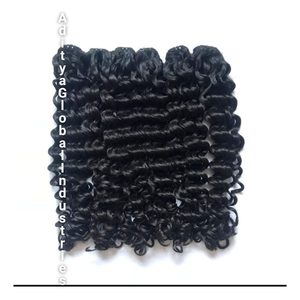 ผมธรรมชาติแบบลอนลึกแบบธรรมชาติสำหรับต่อผมมนุษย์ผมบริสุทธิ์แบบไม่ผ่านกระบวนการผมธรรมชาติแบบ100% ผลิตในอินเดีย - Product Image 1