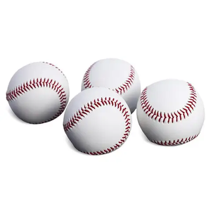 Pelota de béisbol de cuero Pu OEM al por mayor con logotipo personalizado pelota base ligera para entrenamiento partido jugando corcho - Product Image 3
