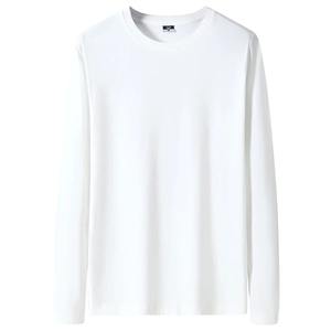 Camisetas de Manga Larga con Cuello Redondo para Hombre, de Algodón, Diseño Liso, Color Sólido, Ecológicas, Tallas Grandes M-6XL, 12 Colores, Otoño, Casual, Venta al por Mayor - Product Image 3