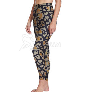 Leggings de sport en polyester et élasthanne pour yoga, gym, fitness et course à pied, avec logo personnalisé, taille haute, pour femmes adultes - Product Image 6