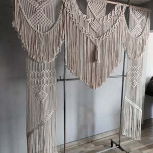 Handmade Wedding <b>Wall</b> <b>Decorations</b> Arch Backdrop Curtain & <b>Wall</b> Hanging Tapestry - Product Image 2