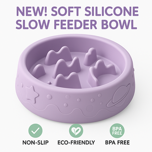 Nuovo Design Logo personalizzato eco-friendly Silicone alimentatore lento cane ciotola-Non-Slip BPA-Free promuove una sana alimentazione per gli animali domestici - Product Image 2