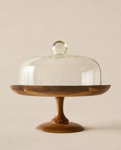 Hot selling Acacia wood <b>Cake</b> <b>stand</b> With dom - Product Image 1