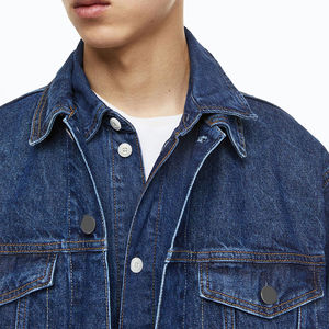 แจ็กเก็ตผ้ายีนส์แขนยาวสำหรับผู้ชายเสื้อแจ็กเก็ตผ้ายีนส์ทรงพอดีตัวปกติฤดูใบไม้ร่วง - Product Image 2