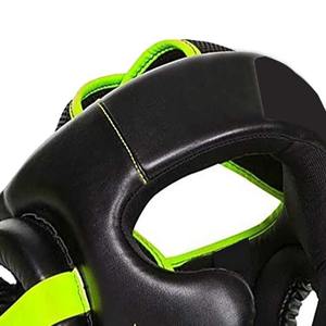 Protector de cabeza de boxeo ganador profesional, equipo de lucha fabricado en fábrica de cuero personalizado a la venta - Product Image 5