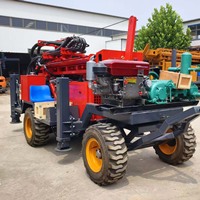 Foreuse hydraulique rotative pour puits d'eau, robuste, profondeur maximale 200 m |   Pompe à engrenages mobile à moteur diesel, facile à utiliser, pour usage domestique