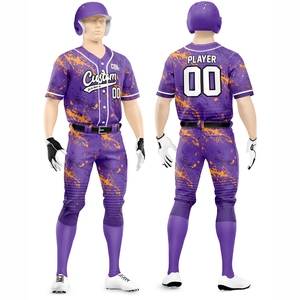 Servicio OEM Nuevo diseño Impresión por sublimación Uniforme de béisbol transpirable Recién llegado Hombres Uniforme de béisbol de diseño de mejor calidad - Product Image 1