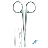 Ciseaux de Stabilisme en Acier Inoxydable de Haute Qualité, à Bout Rond / Émoussé, Droits, Longueur 11,5 cm, Instruments Chirurgicaux